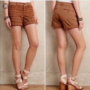 🍁 NWOT Pilcro & the Letterpress Roll Up Shorts